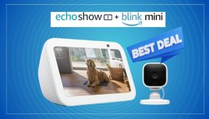 Echo Show 5 (3rd Gen) with Blink Mini Glacier Now Available for $54.99