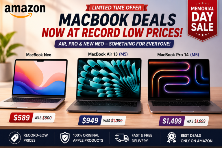 Amazon Cuts MacBook Prices Significantly: Record-Low Deals Available on the Air, Pro, and New Neo
