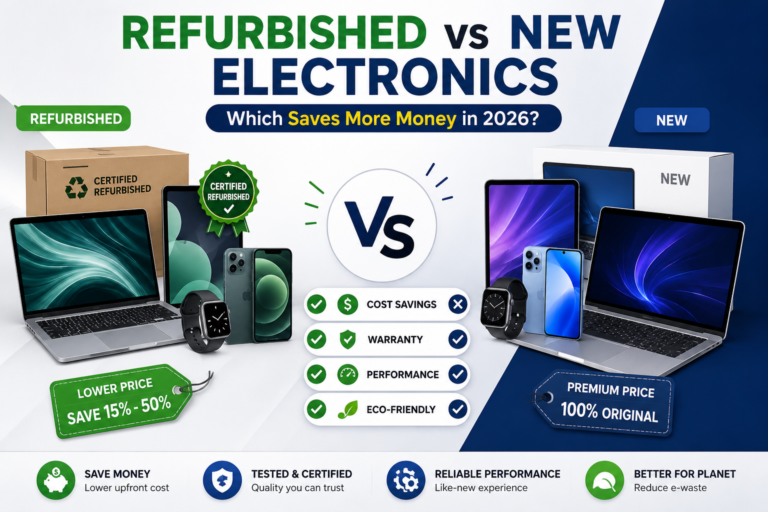 Refurbished or New Electronics: Which Option Saves More Money in 2026?