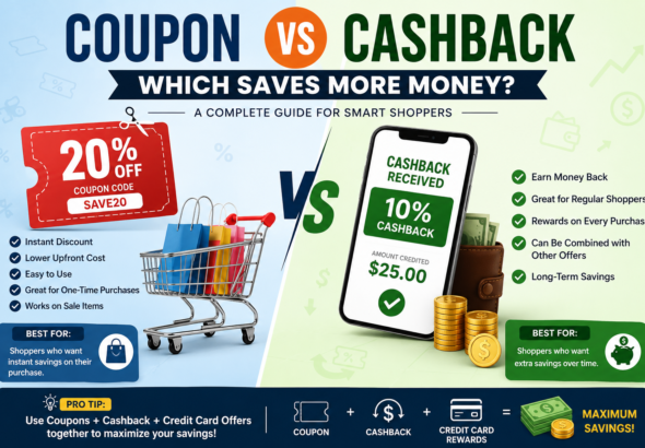 Coupon vs Cashback: Which Saves More Money? A Complete Guide for Smarter Online Shopping