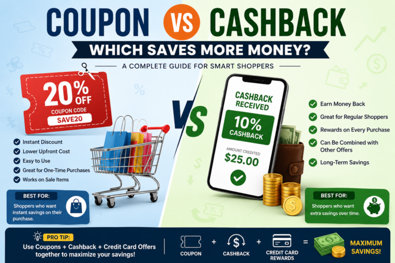 Coupon vs Cashback: Which Saves More Money? A Complete Guide for Smarter Online Shopping