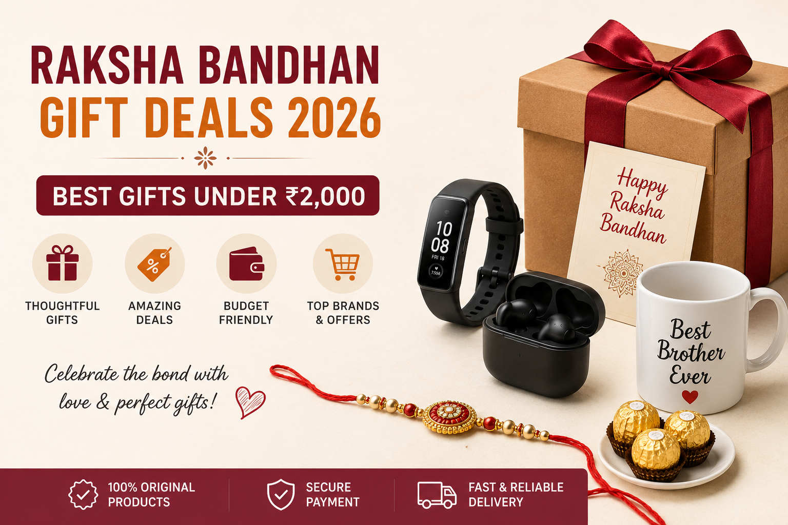 Raksha Bandhan Gift Deals 2026: Best Gifts Under ₹2,000 for Your Brother or Sister